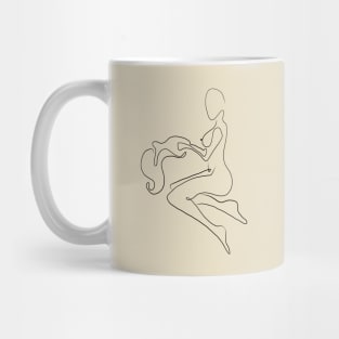 Aquarius Celestial Line Art Mug